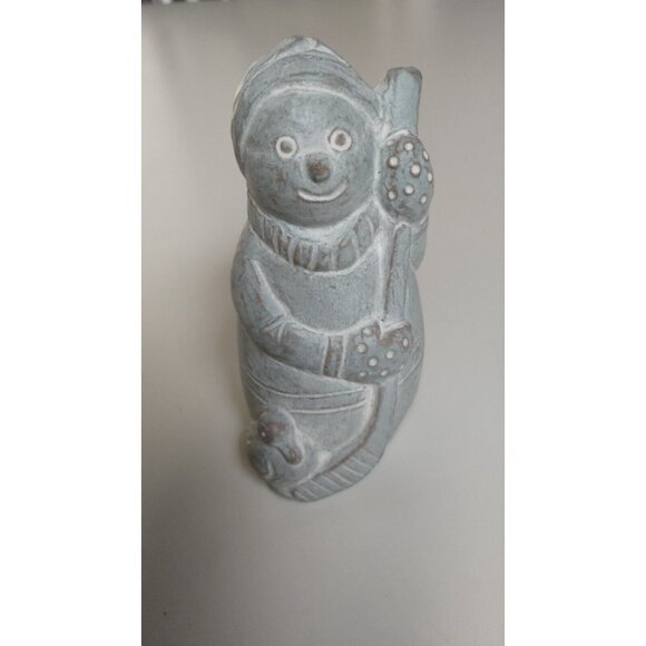 Vintage Isabel Bloom Snowman  Sculpture Signed and Dated 2000 - Picture 6 of 16